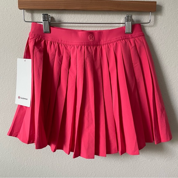 NWT Lululemon High-Rise Pleated Tennis Skirt Glaze Pink Size 4 - Picture 2 of 7